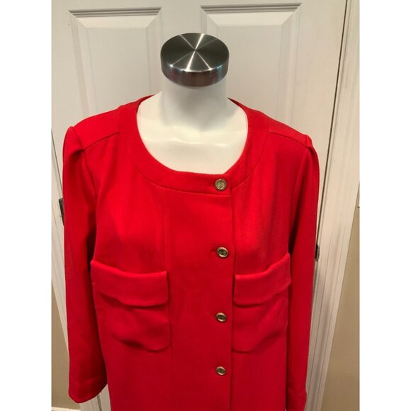Tuckernuck Red Barnett Long Sleeve Midi Dress, Size XXL NEW $298 - Picture 2 of 6
